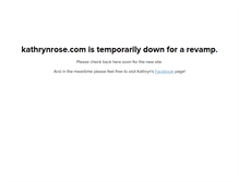 Tablet Screenshot of kathrynrose.com